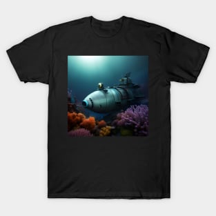 Submarine in Deep Sea T-Shirt